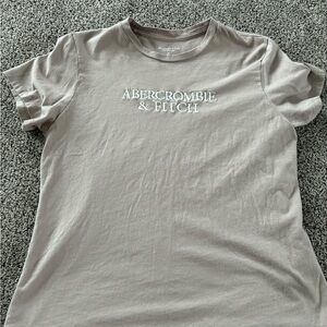 Abercrombie & Fitch Taupe Crew Neck Tee